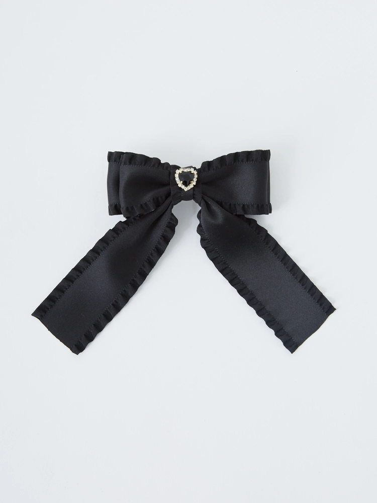 新品❤️ランバン❤️ファーリボンバレッタ 新品❤️ランバン❤️ファーリボンバレッタ
