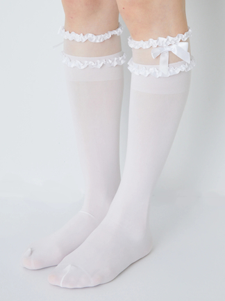 シアーリボンハイソックス - Ank Rouge(アンクルージュ)のソックス