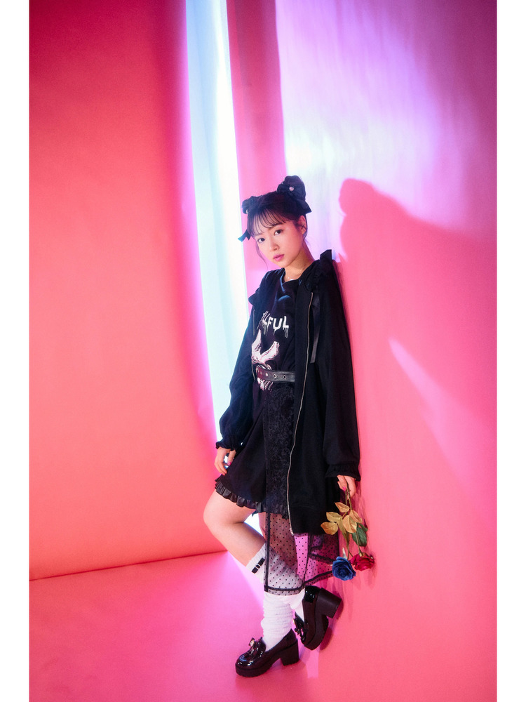 ♡AnkRouge♡アンクルージュ♡ビジュー丸えりプルオーバー♡ブラック♡ ビジュー丸えりプルオーバー - Ank Rouge(アンクルージュ)のT
