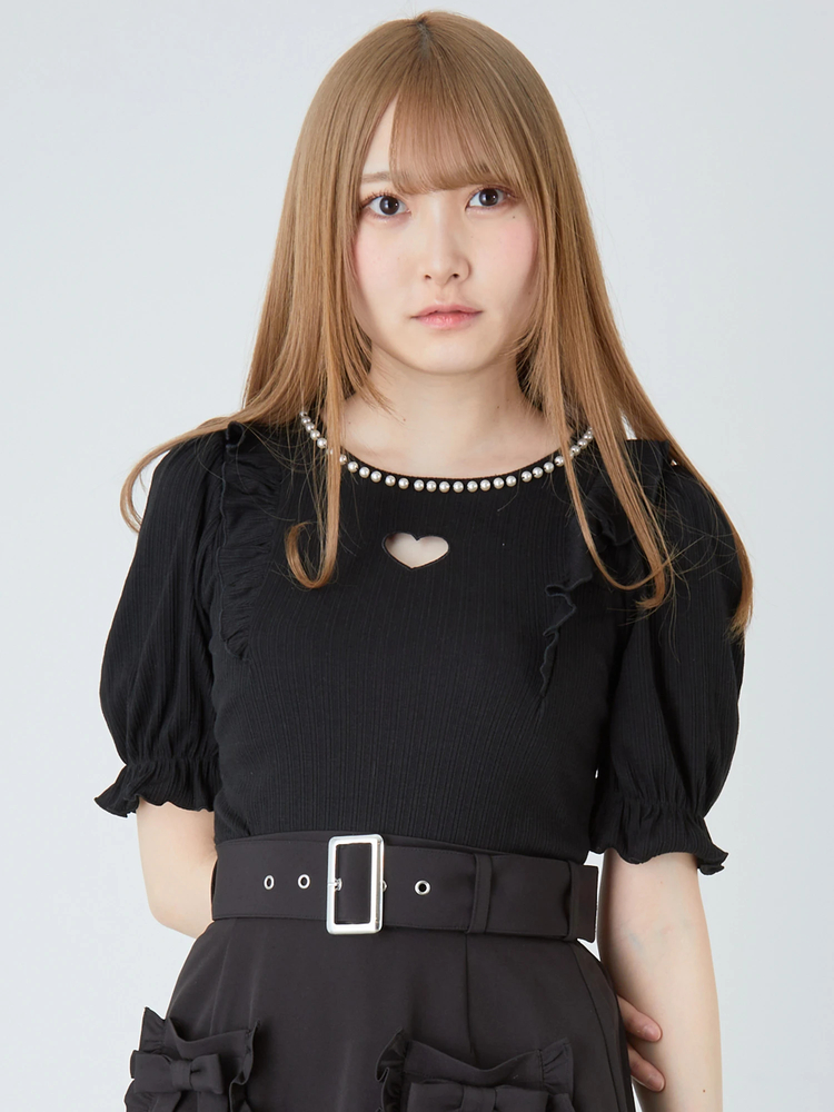ハートあきテレコTOPS - Ank Rouge(アンクルージュ)のTシャツ