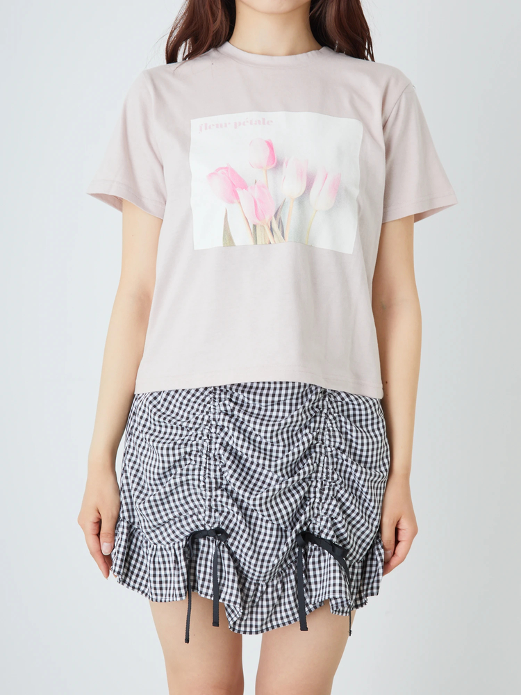 ohga チューリップ　フォトTシャツ ohga チューリップ フォト プリントTシャツ - メルカリ
