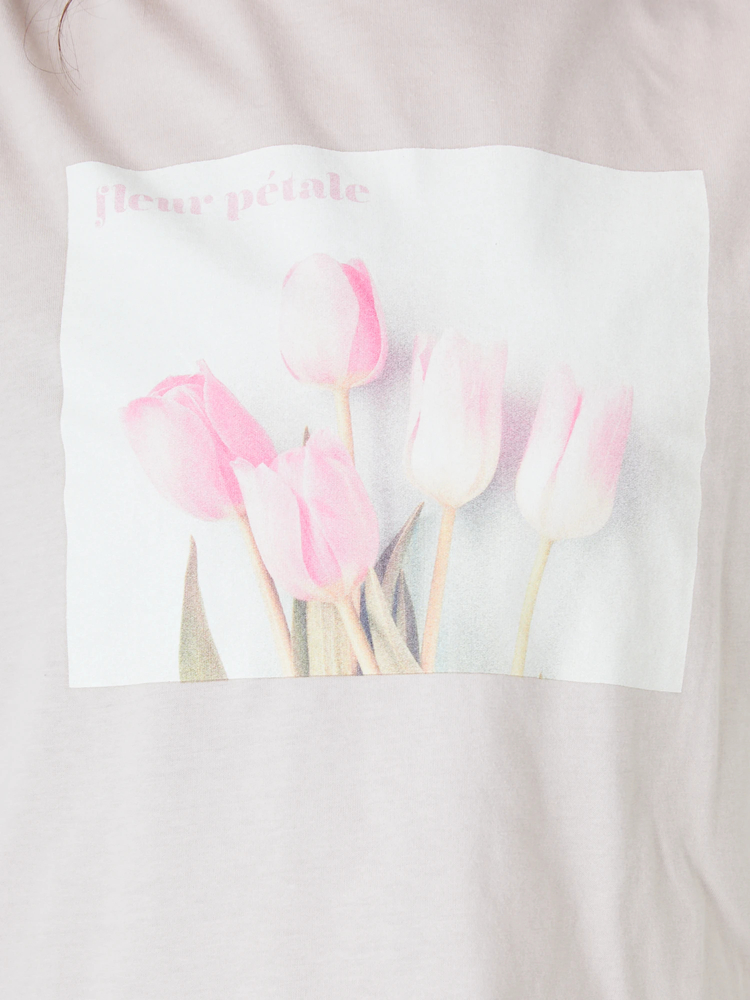 ohga チューリップ　フォトTシャツ ohga チューリップ フォト プリントTシャツ - メルカリ