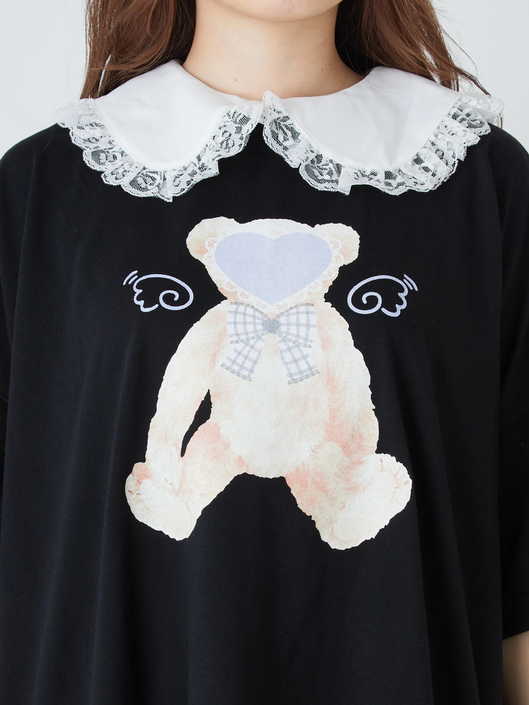 ハートくまプリントBigTe - Ank Rouge(アンクルージュ)のTシャツ