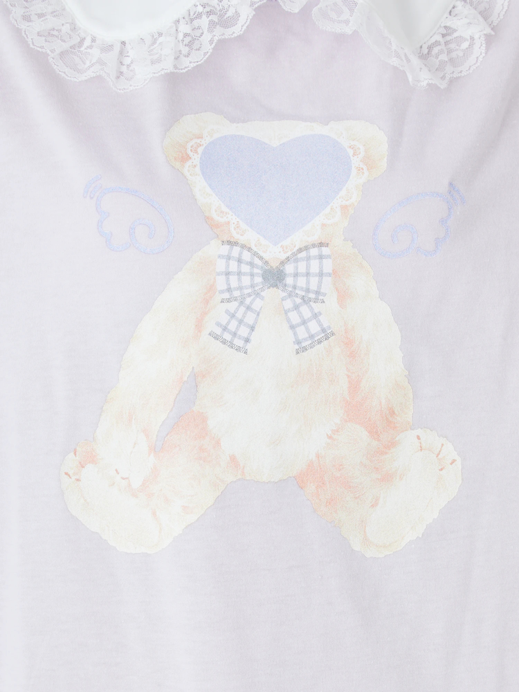 ハートくまプリントBigTe - Ank Rouge(アンクルージュ)のTシャツ