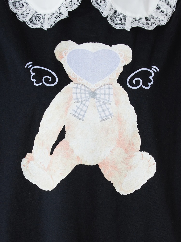 ハートくまプリントBigTe - Ank Rouge(アンクルージュ)のTシャツ