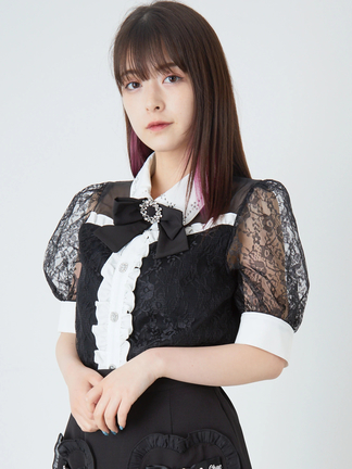 キラキラモチーフレースTOPS - Ank Rouge(アンクルージュ)のT