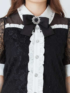 キラキラモチーフレースTOPS