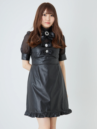 合皮リボンOP - Ank Rouge(アンクルージュ)のワンピース｜ファッション