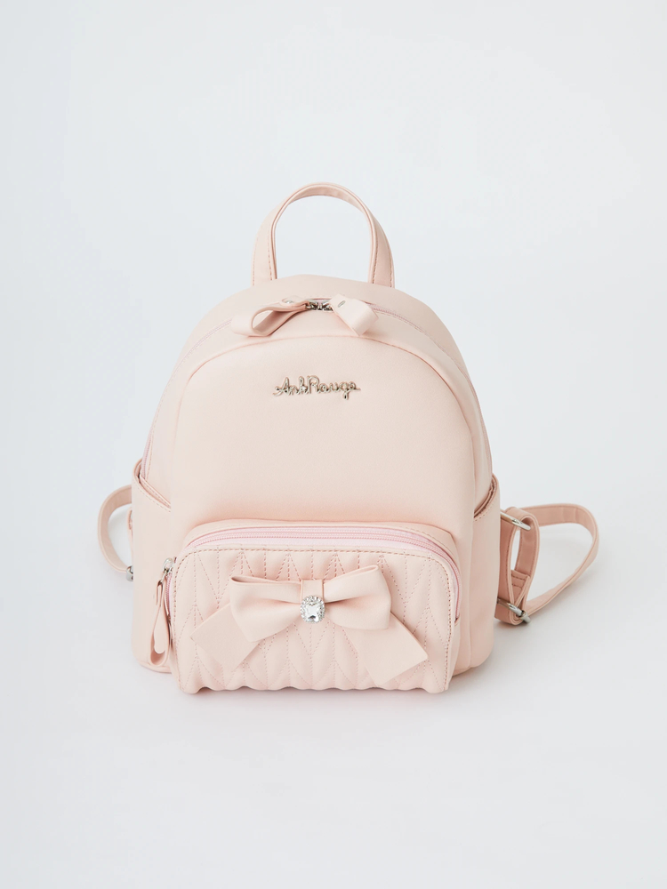 SALE★早い者勝ちSAINT LAURENT ピンク ミニ リュック 保存袋付 ビジューチェーン合皮ミニリュック - Ank Rouge(アンクルージュ