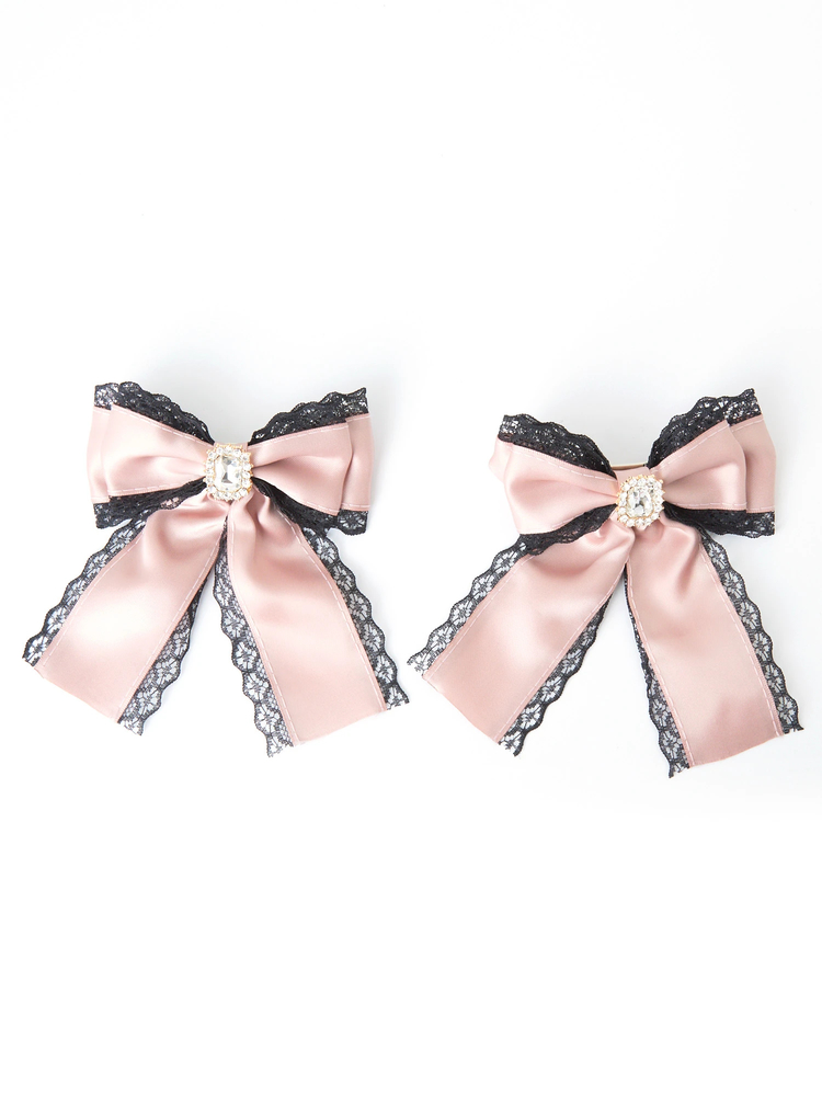 ビジューサテンリボンバレッタ - Ank Rouge(アンクルージュ)の