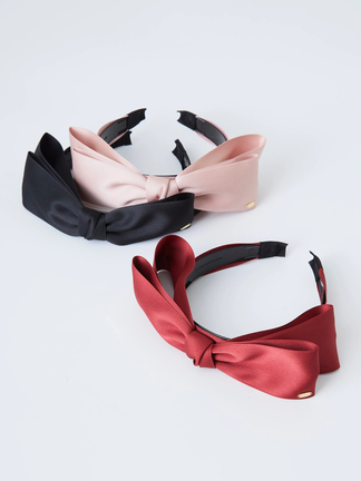 Belle des Poupee ダブルリボンカチューシャ黒 ダブルリボンカチューシャ – BUNNY APARTMENT