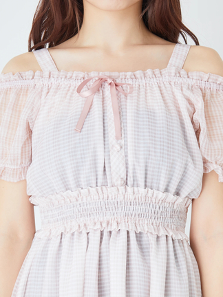 シアーチェックティアードロングOP - Ank Rouge(アンクルージュ)の