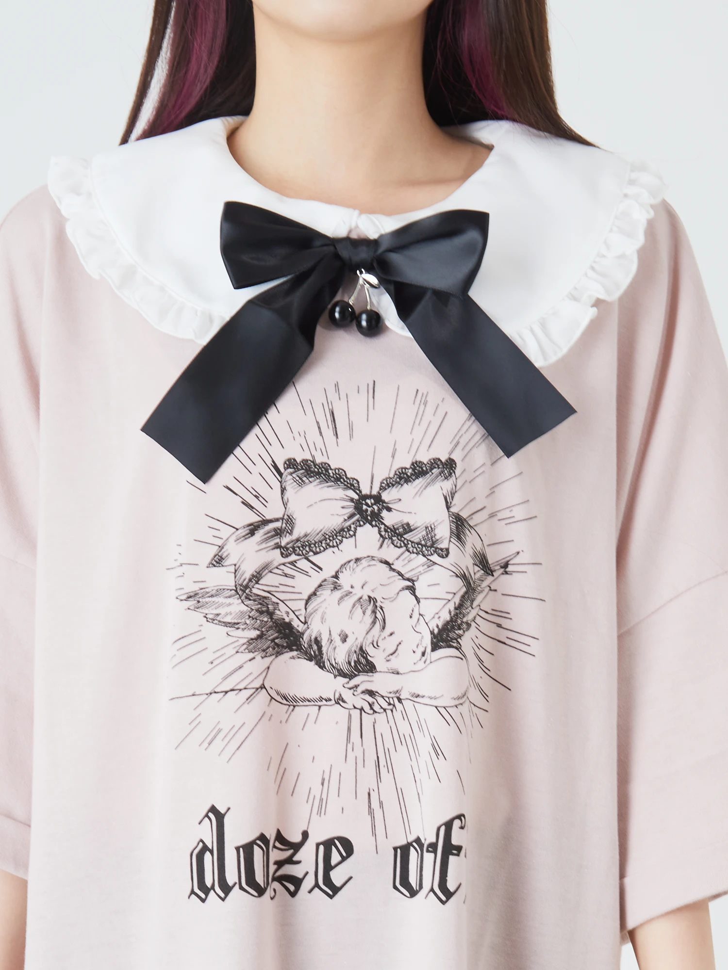 エンジェルプリントBigTE - Ank Rouge(アンクルージュ)のTシャツ エンジェルプリントBigTE - Ank Rouge(アンクルージュ)のTシャツ