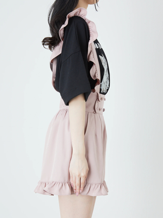 新品未着用♡ MILK プリーツキュロット ピンク ボタンサス付きキュロット - Ank Rouge(アンクルージュ)の