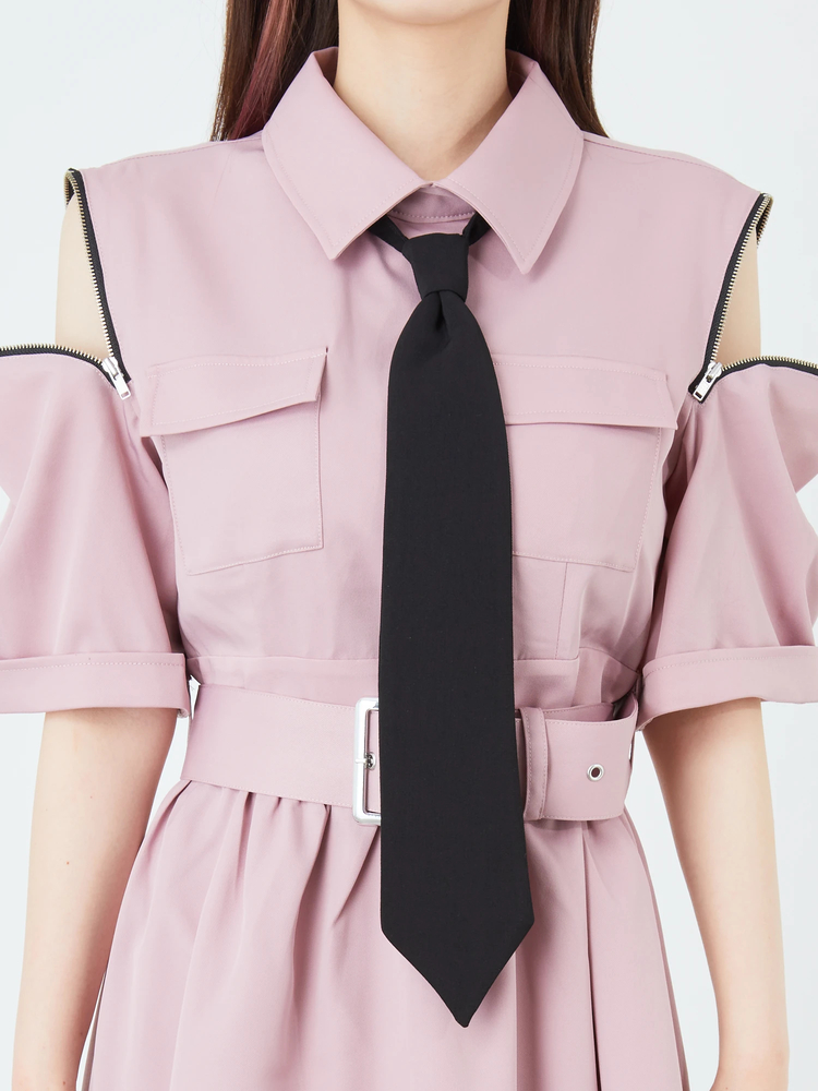 AnkRouge ワンピース 肩ZIPOP - Ank Rouge(アンクルージュ)のワンピース