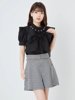 店舗在庫確認 | Ank Rouge | ハイウエスト千鳥キュロット 