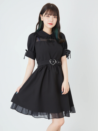【最終値下げ】Ank Rouge ジャガードドーリーワンピース ブラック ジャガードドーリーOP - Ank Rouge(アンクルージュ)のワンピース