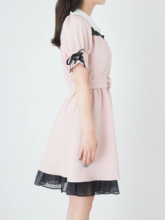♡Ank Rouge 配色ドーリーワンピース♡ 配色ドーリーワンピース - Ank Rouge(アンクルージュ)の