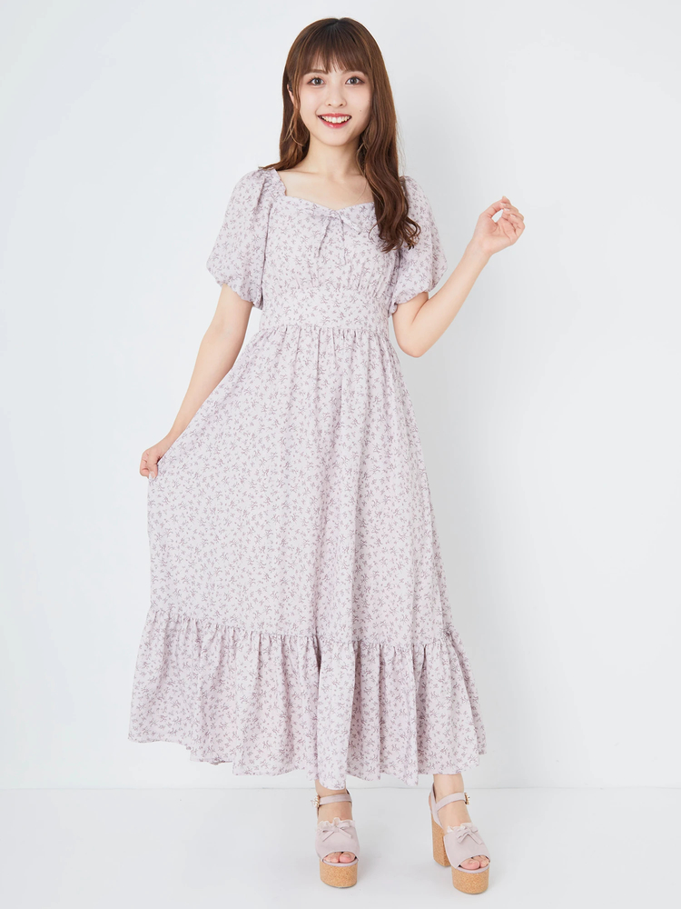 ※完売¥10340新品★Ank Rouge パールベルト付ヨークフリルワンピース ヨークフリルクラシックワンピース - Ank Rouge(アンクルージュ