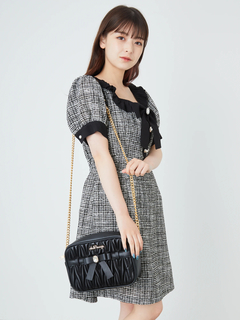 ビジューリボンショルダーBAG