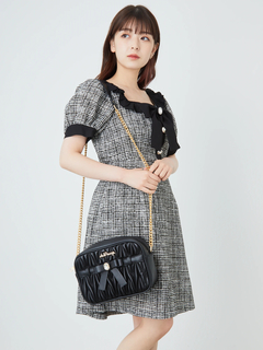 ビジューリボンショルダーBAG
