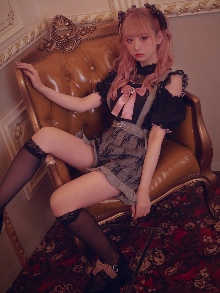 レースドッキングサス付きキュロット - Ank Rouge(アン