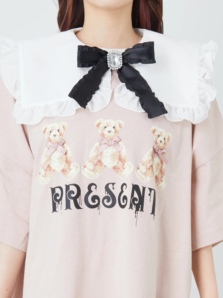 ハンドメイド♡♡チュールドットくまちゃんツイン ハンドメイド♡♡チュールドットくまちゃんツイン