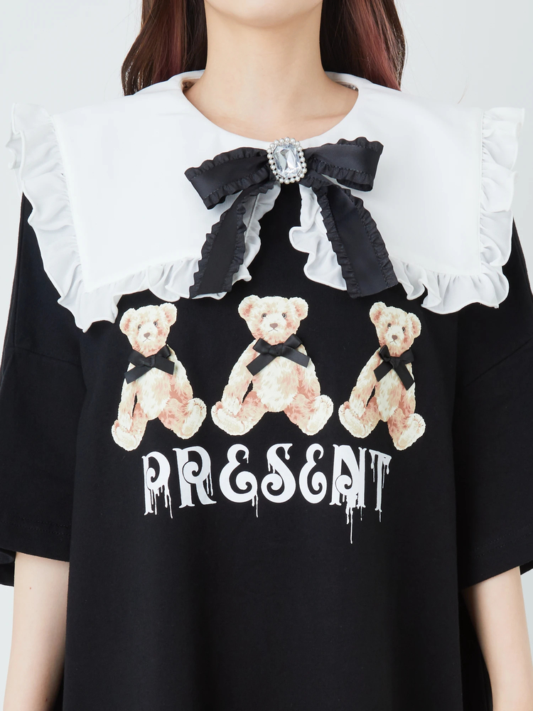 くまちゃんプリントBigTe - Ank Rouge(アンクルージュ)のTシャツ