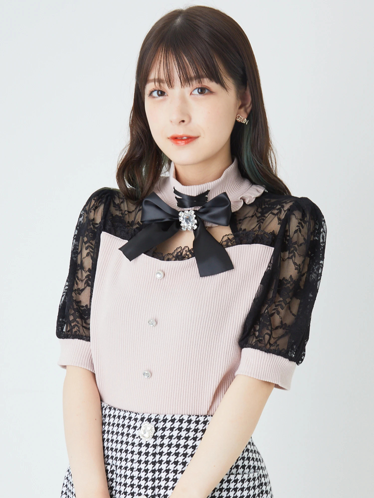 【装いにマッチ♡】CHANEL トップ デコルテ開きテレコTOPS - Ank Rouge(アンクルージュ)のTシャツ