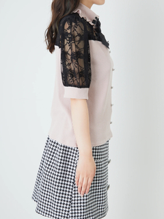 デコルテ開きテレコTOPS