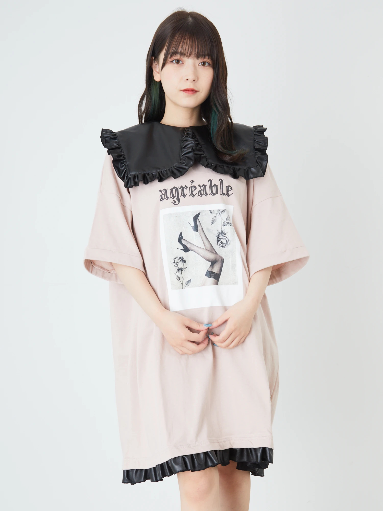 ゴシックフォトプリントBigTe - Ank Rouge(アンクルージュ)のTシャツ