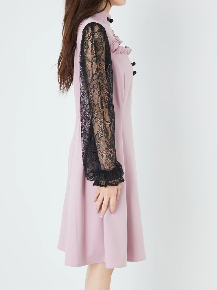 【セール！】国内入荷済♪Free People Aglow Midi ワンピ RibbonToeShoseレースアップフリルワンピース - Ank Rouge(アン