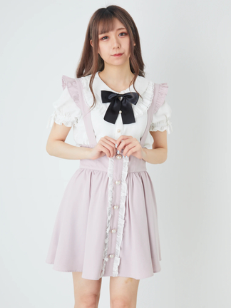 フロントフリルサスペンダーSK - Ank Rouge(アンクルージュ)のスカート