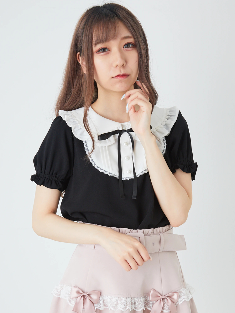 楽天市場】 即納 ブラウス レース シフォン Tシャツ tシャツ