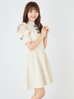 肩開きフリルハイネックニットワンピース Ank Rouge アンクルージュ のワンピース ファッション通販 Ailand アイランド
