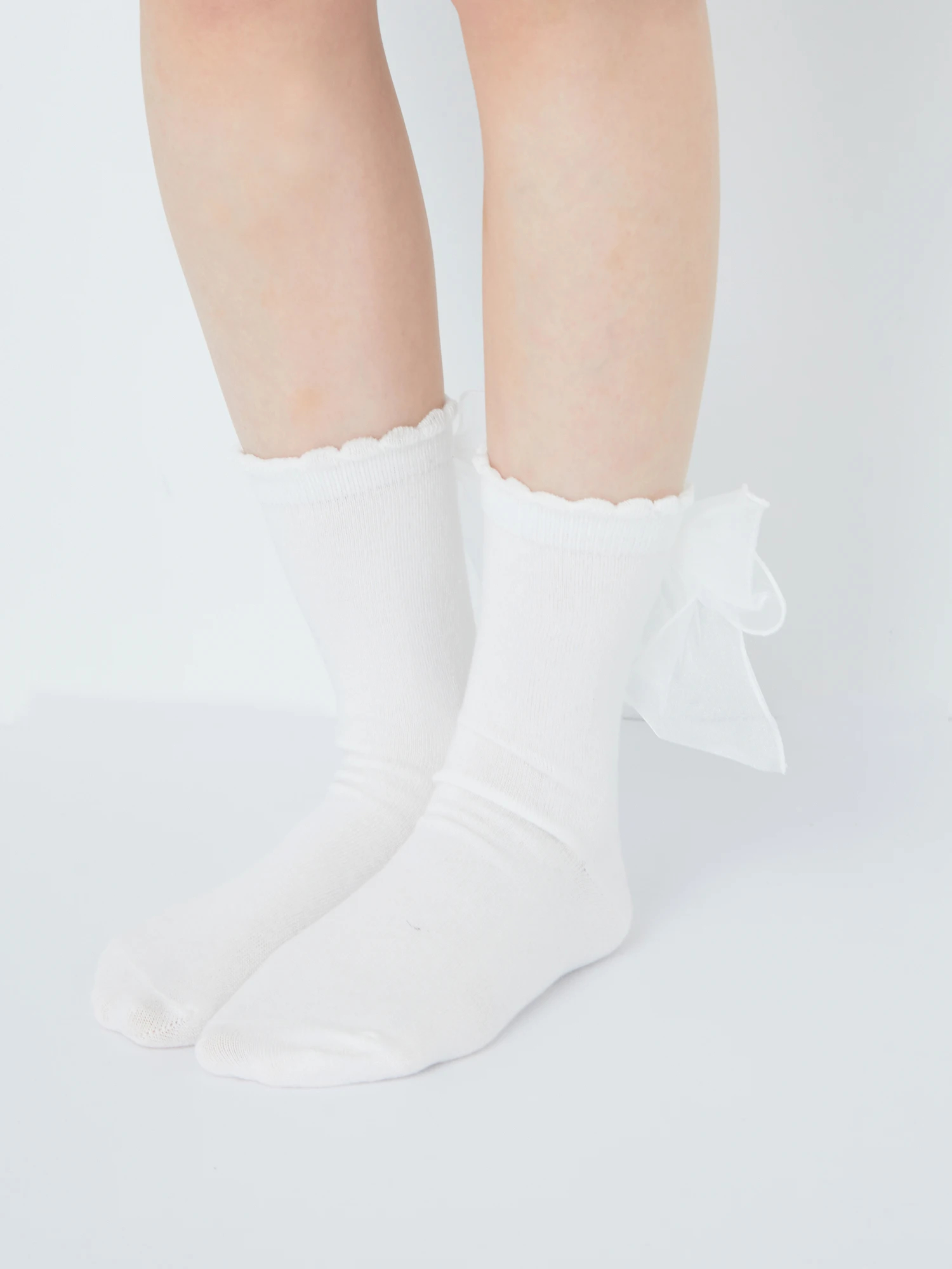 Luminous Sanctuary JSK+ボンネット+ベール+ソックス　白 リボンソックス - Ank Rouge(アンクルージュ)のソックス｜ファッション