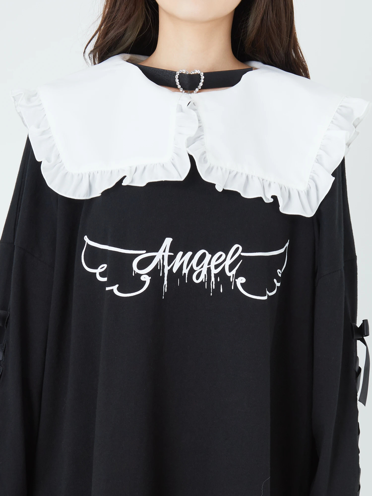 エンジェルロゴプリントロンTe - Ank Rouge(アンクルージュ)のTシャツ