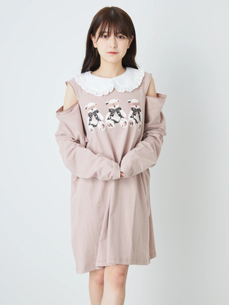 くまちゃんロンTe - Ank Rouge(アンクルージュ)のTシャツ・カットソー