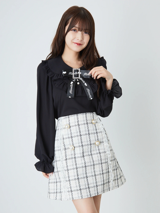 レースツイードスカート - Ank Rouge(アンクルージュ)のスカート