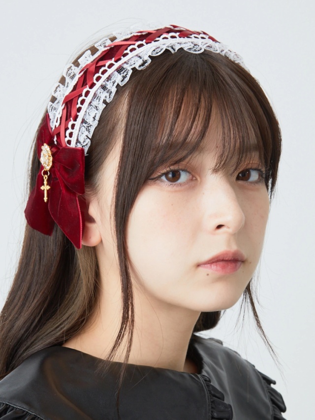 ヘッドドレス風ベロアカチューシャ - Ank Rouge(アンクルージュ)の 
