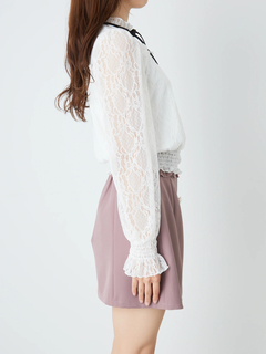 フリルネックレースTOPS