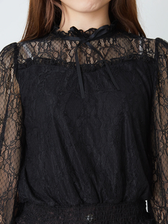 フリルネックレースTOPS