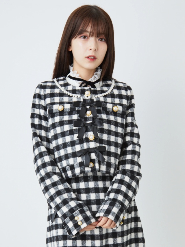 起毛チェックブルゾン - Ank Rouge(アンクルージュ)のブルゾン  