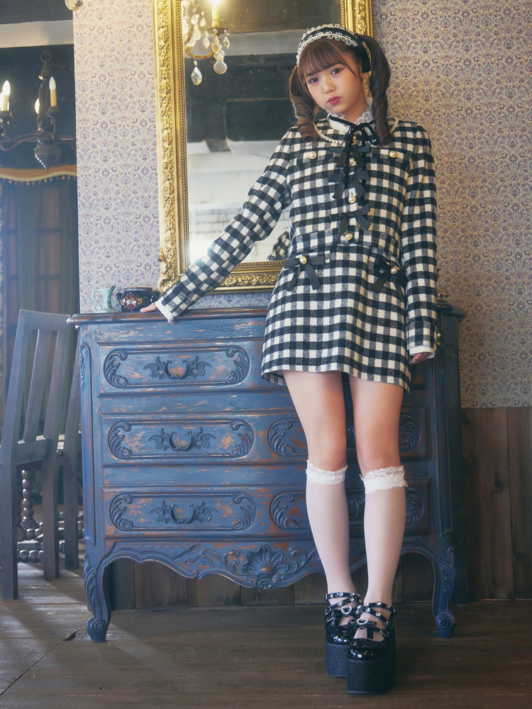 起毛チェックブルゾン - Ank Rouge(アンクルージュ)のブルゾン