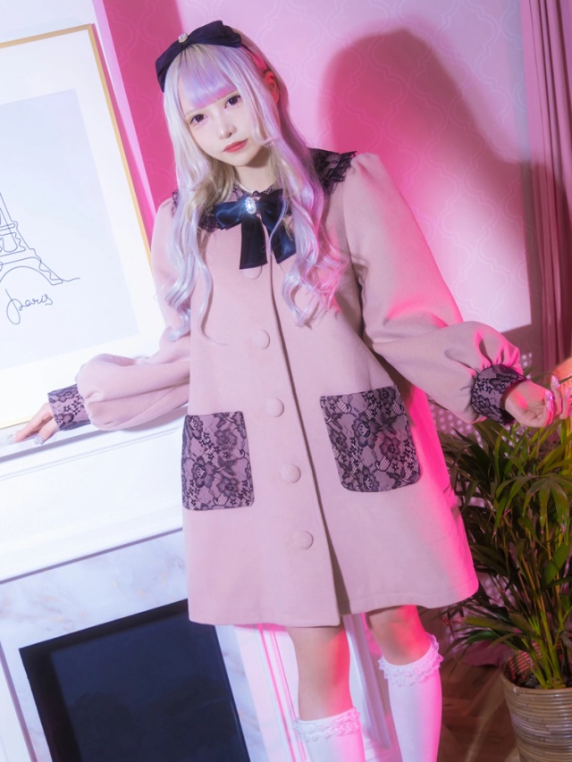 リボンレースドーリーコート - Ank Rouge(アンクルージュ)のコート  