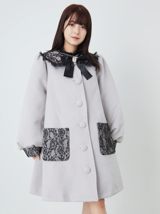 リボンレースドーリーコート - Ank Rouge(アンクルージュ)のコート