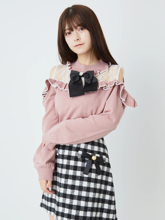 新品未開封　アンクルージュ　ニット レース切り替えニット - Ank Rouge(アンクルージュ)のニット