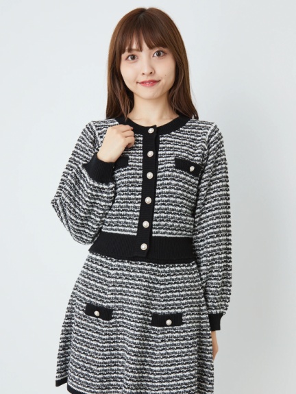 ツイードニットプルオーバー Ank Rouge アンクルージュ のニット ファッション通販 Ailand アイランド