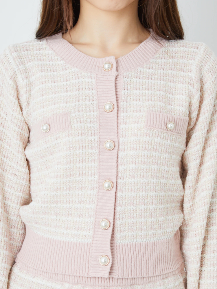 しーちゃんマントルピース　アンジュタイプ ツイードニットプルオーバー - Ank Rouge(アンクルージュ)のニット