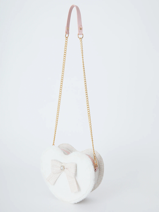 アンジェリックプリティ　ハートバッグ　オフ白　新品 アンジェリックプリティ ハートバッグ オフ白 新品